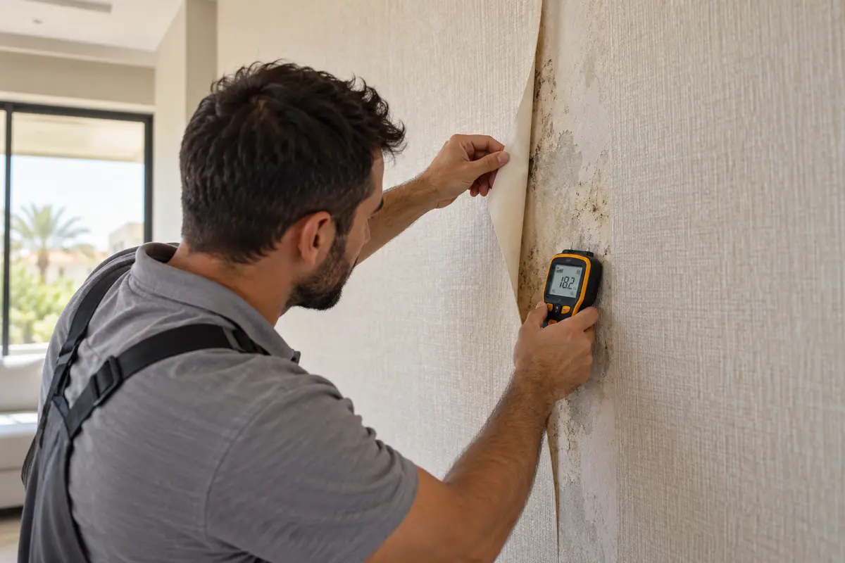 Peeling Wallpaper: Is It the Paste, the Wall or Mould Behind It?