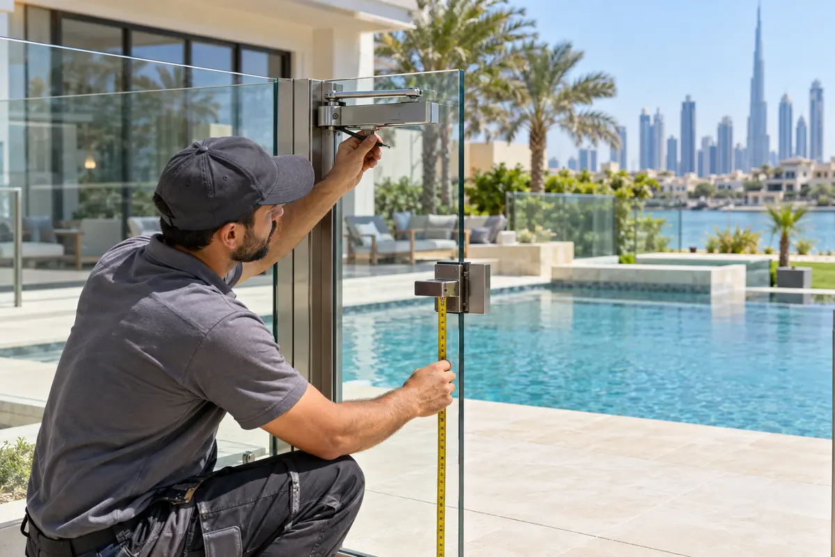 What Dubai's Private Pool Guideline Asks of a Villa Pool Fence and Its Gate