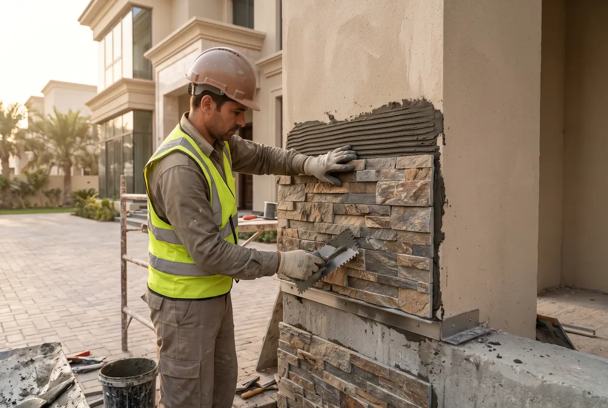 How Stone Cladding Stays on a Villa Wall, From Flexible Sheets to Natural Slabs