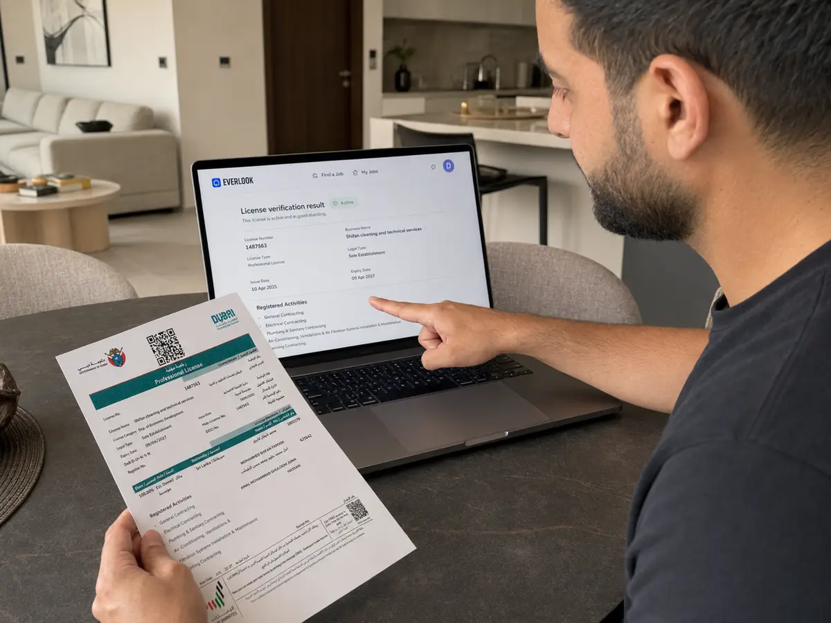 How to Check a Contractor's Trade License in Dubai (Free DED Check)